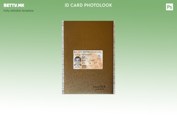 Модерен стил САД Њу Јорк идентификациона картичка photolook преден шаблон